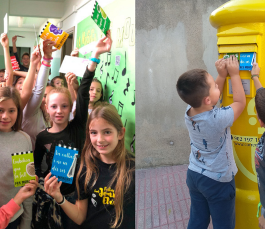 Els alumnes de l’escola FEDAC i l’escola Lluçanès escriuen i envien postals del Mercat de Prats