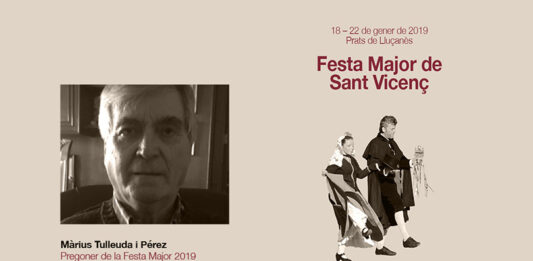 El doctor Màrius Tulleuda, pregoner de la Festa Major de Sant Vicenç 2019