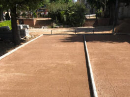 Es renoven les pistes de petanca de Prats