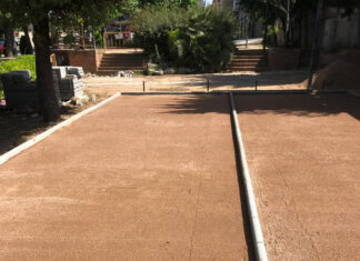 Es renoven les pistes de petanca de Prats