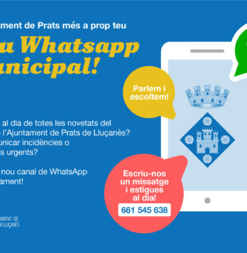 L’Ajuntament Prats crea un canal Whatsapp per millorar la comunicació amb els habitants del poble