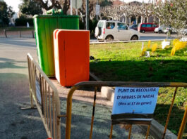 S’habilita un punt de recollida d’arbres de Nadal a la plaça de Cal Xiquet