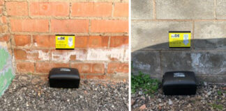 S’instal·len porta-esquers al pàrquing de Darrera el Molí per controlar la presència de rates