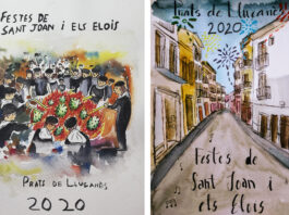 Ricard Puigferrat i Ariadna Marginedas, guanyadors del Concurs de cartells de les Festes de Sant Joan i els Elois 2020