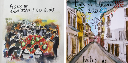 Ricard Puigferrat i Ariadna Marginedas, guanyadors del Concurs de cartells de les Festes de Sant Joan i els Elois 2020