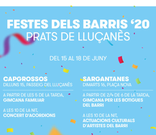Festes dels Barris seguint les mesures preventives