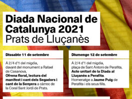 Diada Nacional de Catalunya 2021 a Prats de Lluçanès