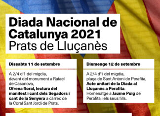 Diada Nacional de Catalunya 2021 a Prats de Lluçanès