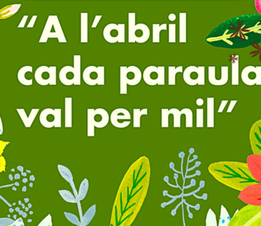 Comerços de Prats participen a la campanya ‘A l’abril cada paraula val per mil’