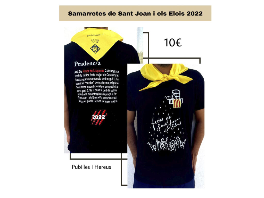 Ja es poden comprar les samarretes de les Festes de Sant Joan i els Elois 2022