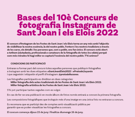 Nova edició del Concurs d’Instagram de les Festes de Sant Joan i els Elois