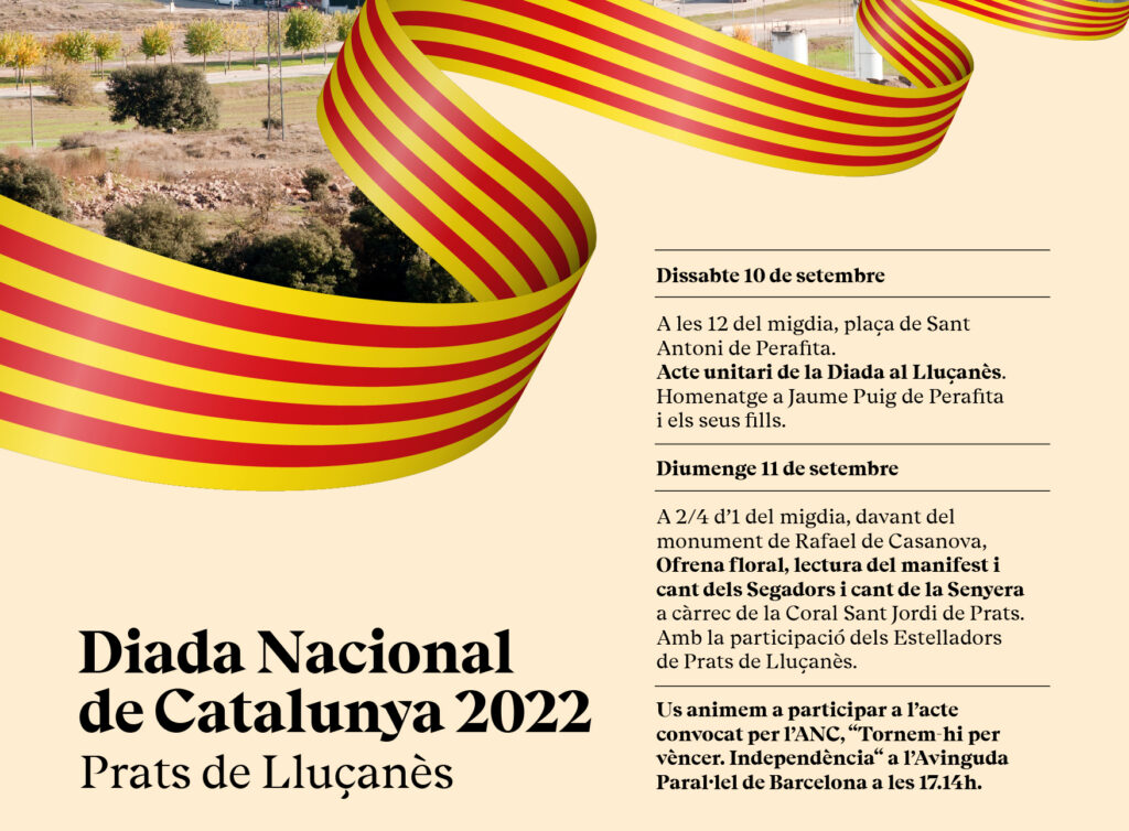 Diada Nacional de Catalunya 2022 a Prats de Lluçanès