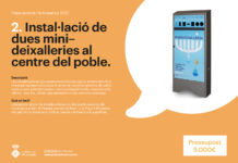 La instal·lació de dues mini deixalleries al centre del poble és l’opció guanyadora dels pressupostos participatius 2022