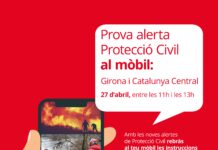 La Catalunya Cental realitzarà una prova d’enviament d’alertes de Protecció Civil al mòbil el 27 d’abril