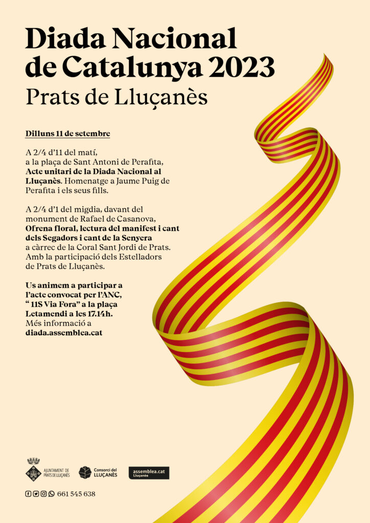 Diada Nacional de Catalunya 2023 a Prats de Lluçanès
