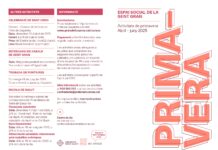 L’Espai Social de la Gent Gran presenta el programa d’activitats de primavera 2025