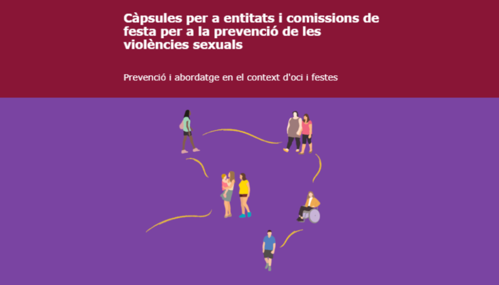 Càpsules per a la prevenció de les violències sexuals en context d’oci i festes, per a entitats organitzadores implicades