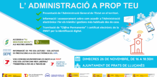 Sessió informativa del pla “L’Administració a prop teu” a Prats de Lluçanès