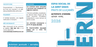 Arriben les activitats d’hivern a l’Espai Social de la Gent Gran