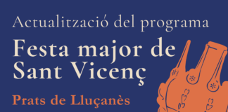 Actualització del programa de la Festa Major de Sant Vicenç 2026