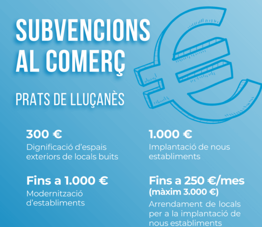 Prats de Lluçanès manté els ajuts per obrir nous negocis i modernitzar el comerç amb 26.000 euros