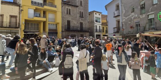 Emprenedoria, cooperació i solidaritat protagonitzen el Mercat de Cooperatives Escolars del Lluçanès
