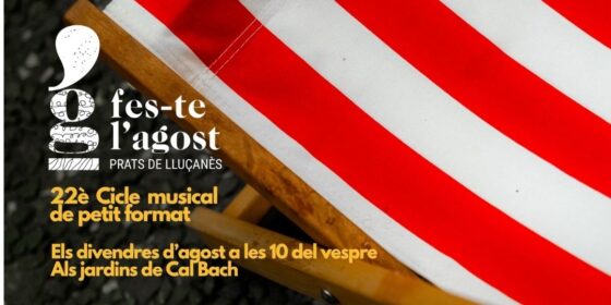 El Fes-te l’Agost celebra la 22a edició amb quatre concerts gratuïts als Jardins de Cal Bach